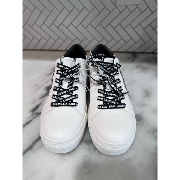 Karl Lagerfeld Paris Caraby Women’s 6.5 Sneakers White Black KL456609 - Picture 11 of 12